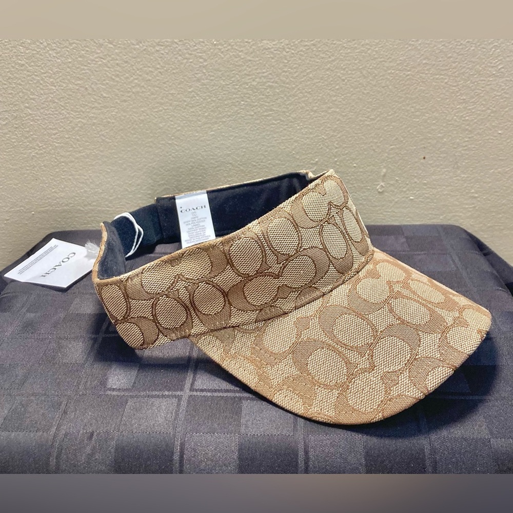 Coach Signature Brown Visor